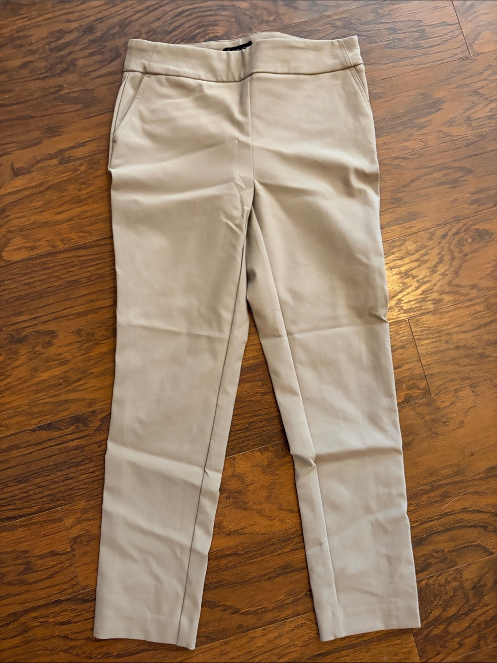 Rachel Zoe Beige Ankle Dress Pants Women’s Size 8 Slim Career Office Stretch